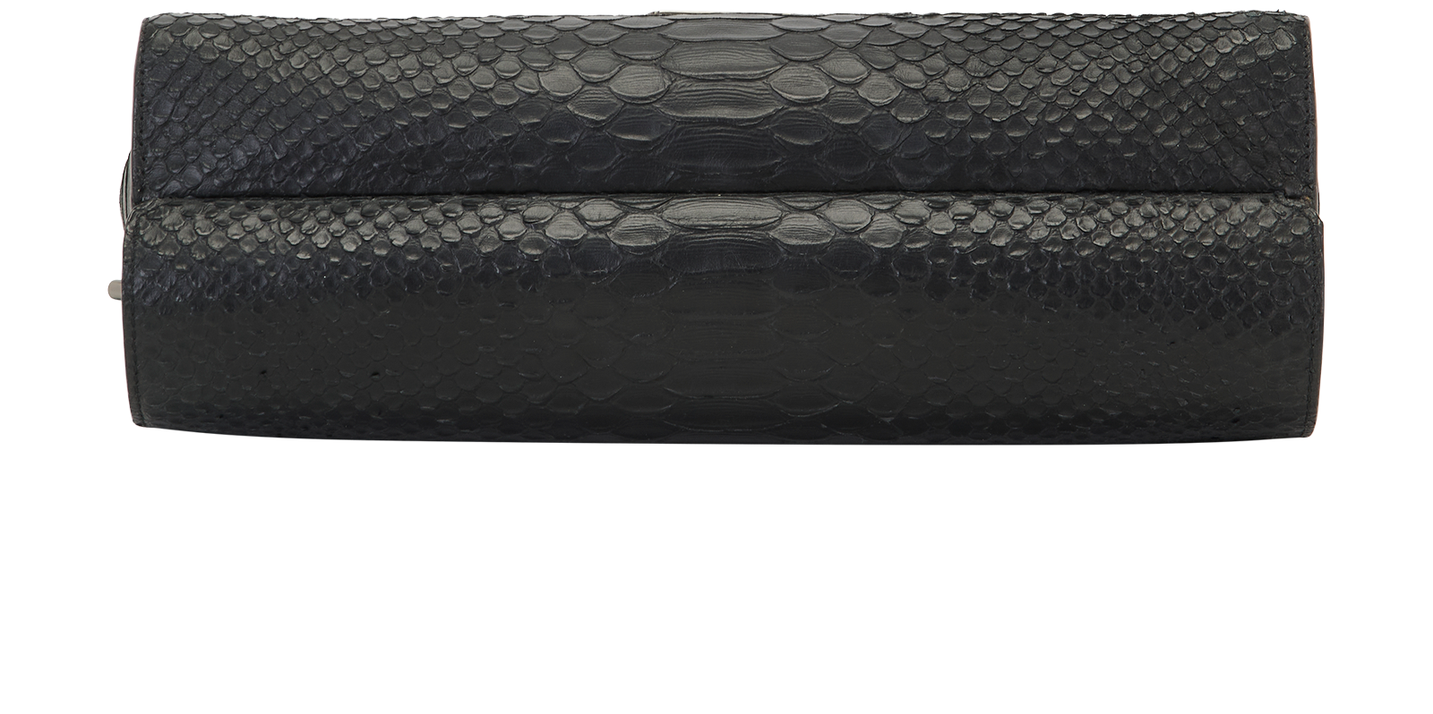 Reversible Python Embossed Delphine, &pound;350, Handbags, Black/Grey, Leather, Top view